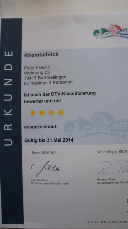 Ferienhaus Rheintalblick Bad Bellingen Rom bilde